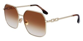 Victoria Beckham VB232S 723 Womens Sunglasses Gold Size 58