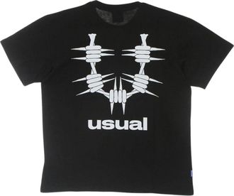 Usual Og Tee - Heren - T-shirts - Zwart - XL - Katoen - Tops