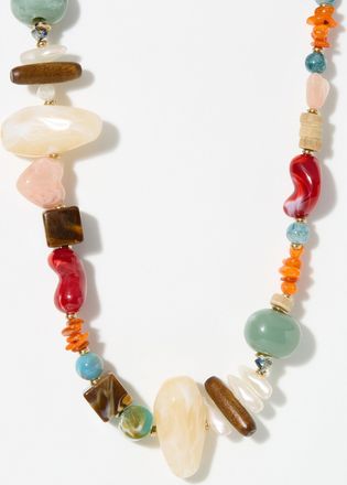 Simons Womens XL mixed bead necklace
