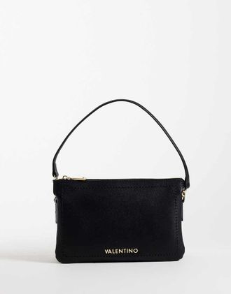 Valentino borsa a spalla super nera-Nero