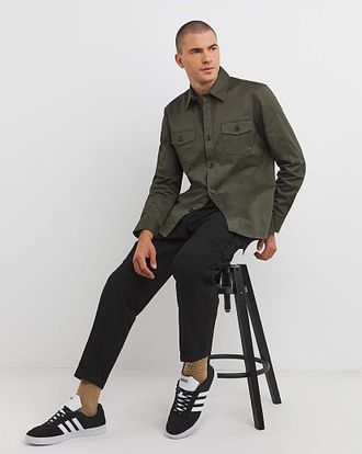 Jacamo Double Pocket Utility Flannel Shirt