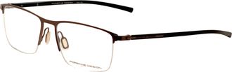 Porsche Design Mens 54mm Brown Opticals