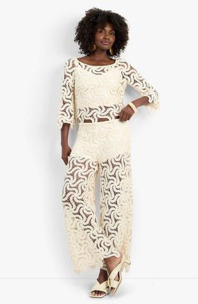 Trina Turk Helen Top in Bonita Beige at Nordstrom, Size Xx-Large