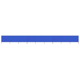 Berkfield Home 9-panel Wind Screen Fabric 1200x80 cm Azure Blue
