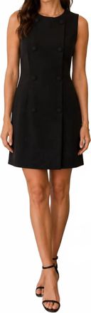 French Connection Am&eacute;lie Button-Front Mini Dress In Black