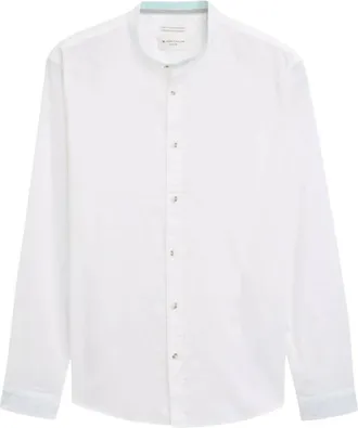 Tom Tailor Casual Shirt - Heren - Overhemden - Wit - Maat: 2XL