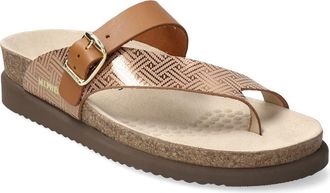 Mephisto Helen Mix Toe Loop Sandal in Camel Helios at Nordstrom, Size 11