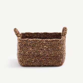 AM.PM Gevlochten mand van waterhyacint, klein model, RAGA