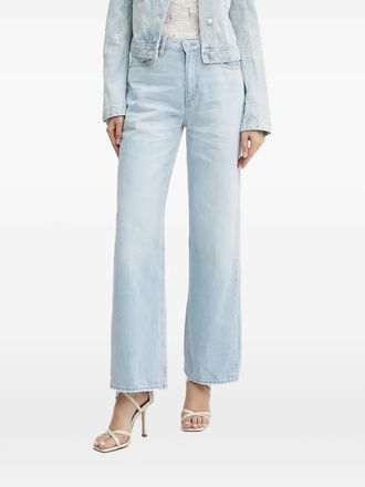 BOSS frayed-detail denim jeans - women - Cotton/Cotton/Lyocell - 26/32 - Blue