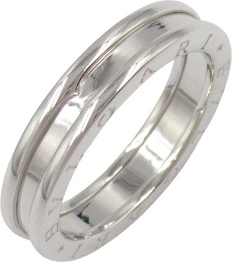 Bulgari Silver White Gold (18K) Band Ring (Pre-Owned)