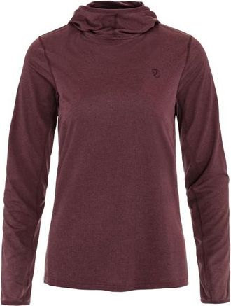 Fj&auml;llr&auml;ven Abisko Sun-Hoodie Funktionsshirt f&uuml;r Damen | rot