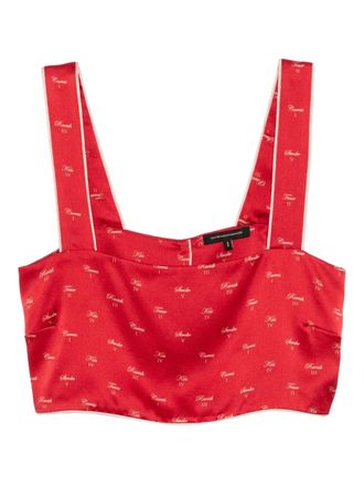 Kiki De Montparnasse kiss-printed pyjama top - Red