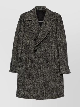 Tagliatore long sleeve coat notched lapels pockets