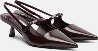 Jimmy Choo London Didi 45 leather slingback pumps