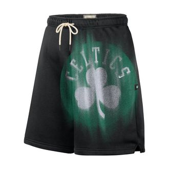 Nike Boston Celtics Standard Issue Nike Mens Fleece Basketball Shorts in Black | IQ1460-010