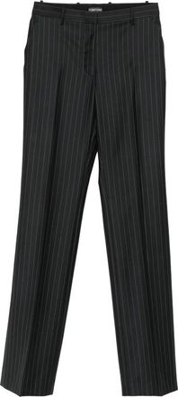 Tom Ford Chalk-stripe Wool-mohair Tailored Straight Boyfriend Pants