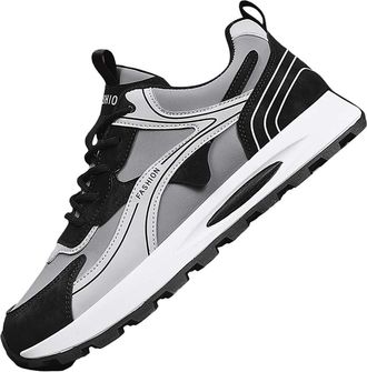 Generic Trainers Mens Black Sports Shoes Mens Mountaineering Shoes Trainers Running Shoes Road Running Shoes Lightweight Breathable Walking Shoes Outdoor Fitn