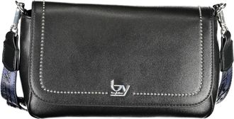 Byblos Womens By17027 Leather Shoulder Bag - Black - One Size
