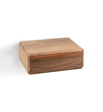 Moycor Mesita flotante madera beige 40x30x15 cm