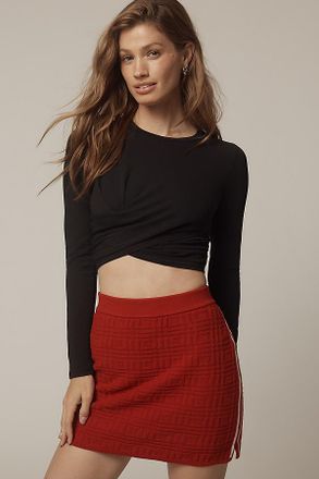 L*Space Marseille Long-Sleeve Crop Top