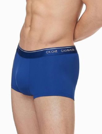 Calvin Klein One Micro Low Rise Trunks Underwear In Perth Blue