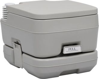 vidaXL Vidaxl - Inodoro Port&aacute;til Para Camping Gris 10 + 10 L