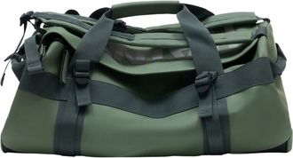 Rains Texel Duffel Bag Small W3 - unisex - Weekendtassen - Groen - ONE Size - Leer - Tassen