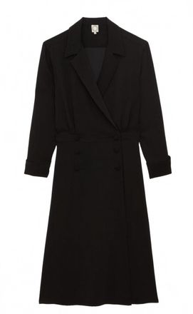 Ines De La Fressange Womens Namo Wrap Dress In Black