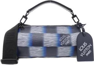 Louis Vuitton Pre-owned Vintage Cross Body Bag - Dames - Vintage Schoudertas - Blauw - ONE Size - Leer - Vintage