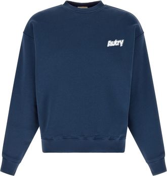 Autry Blue Logo Print Embroidery Sweatshirt