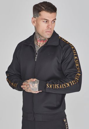 Siksilk Mens Black Full Zip Track Top M