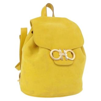 Ferragamo unisex, Pre-owned, Geel, Maat: ONE Size Su&egrave;de