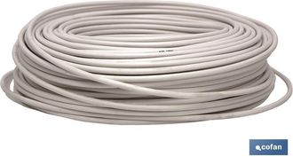 cofan Rollo 100m Cable Antena Sat&eacute;lite/tdt, Cable De Antena De Tv Con Malla De Cobre, Ideal Para Conectar La Tv A Las Tomas Para Sat&eacute;lite Y Tdt Terrestre. S