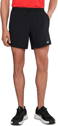 Nike Dri-FIT Stride 7 Brief Shorts Mens Workout Black/Reflective Silver : 2XL 7, Polyester
