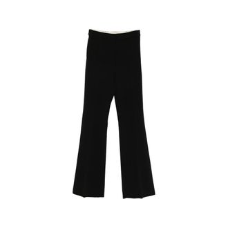 Max Mara Wide Trousers, female, Black, Size: 2XS Wide Trousers