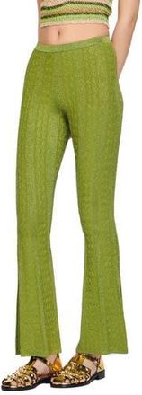 Sandro Chalamet Flared Pants in Kaki Clair at Nordstrom Rack, Size 4 (Fits Like 10 Us) / 42 Eu