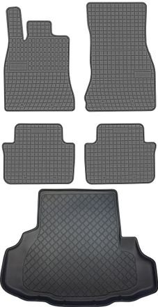 OEM Jaguar Xf X250 Sed&aacute;n De 2008 A Agosto De 2015. Juego De Alfombrillas De Goma Para Coche Y Alfombrilla Para Maletero