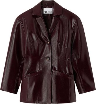 Ganni Chaqueta Future Shine - Jackets - Mujer - Marr&oacute;n - M