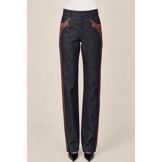 Dior Black Denim Ladies Pants, Size 36