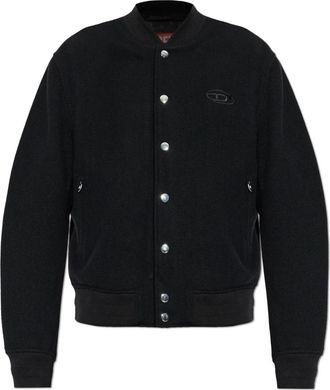 Diesel Wool Jacket J-Arry-Wrd - Heren - Bomber jackets - Zwart - 2XL - Wol - Jassen