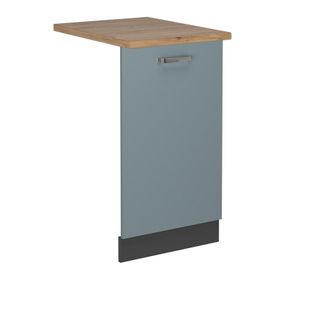 Vicco Tapa Del Lavavajillas R-line, Gris Azulado, 45 Cm, Et Roble