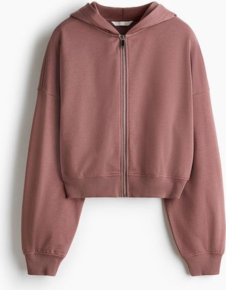 H&M Kurze Hoodiejacke - Pink