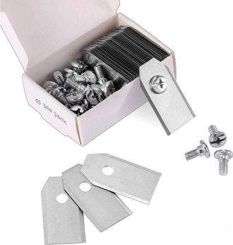 OEM 45 Cuchillas De Titanio Para Todos Los Robots Cortac&eacute;sped Husqvarn/automower/yardforce/gardena (3g-0,75 Mm) Con 45 Tornillos. Cuchillas De Repuesto Pa
