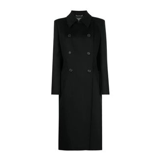 Alberta Ferretti Dames, Mantels, Zwart, Maat: S