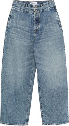 The Attico Wide Jeans - Dames - Loose Fit Jeans - Blauw - W25 - Katoen - Jeans