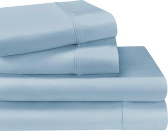Superior 1200-Thread Count Breathable Egyptian Cotton Luxurious Solid Deep Pocket Sheet Set