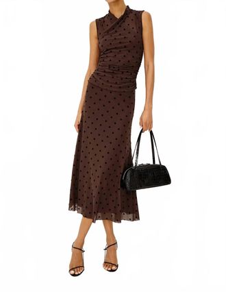 Rails Womens The Lauris Top In Choc Polka Dot