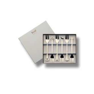 Mepra Evento Cake Fork Set - 6 Pieces in Silver at Nordstrom