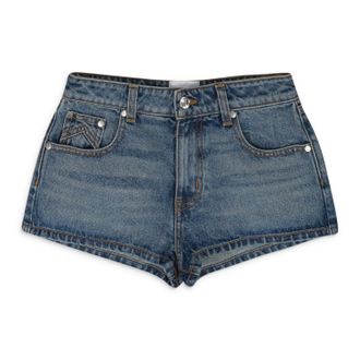 Rhude INDIGO LOW-WAIST DENIM SHORTS
