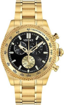 Versace Chrono X Chronograph Bracelet Watch, 44mm in Ip Yellow Gold at Nordstrom